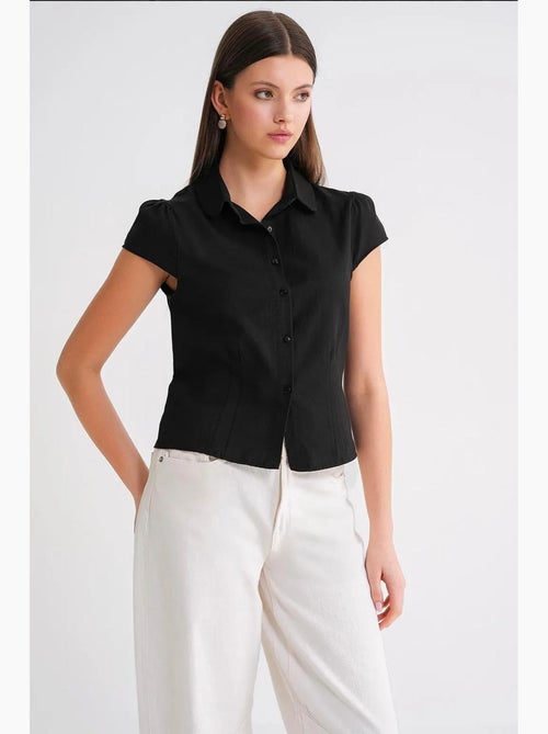 Camicia in popeline slim fit mixray - Kiabi Camicia in popeline slim fit mixray - Kiabi