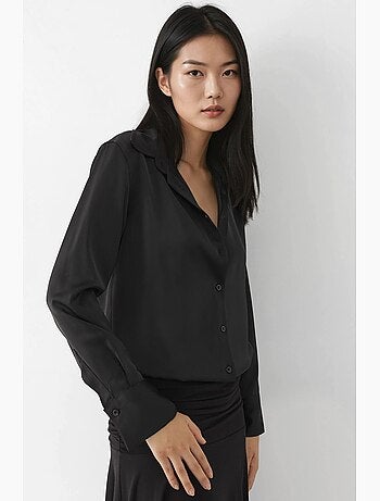 Camicia in raso a maniche lunghe hiccup