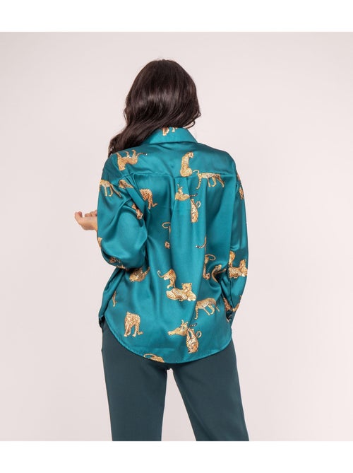 Camicia in raso con stampa ORACIO - Kiabi