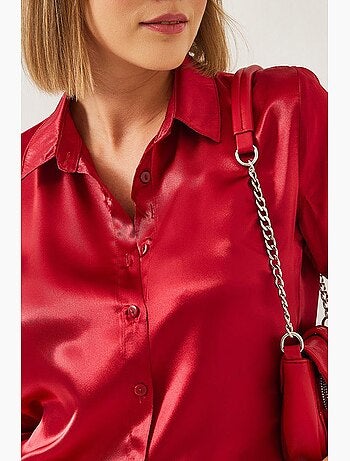 Camicia in raso lucci