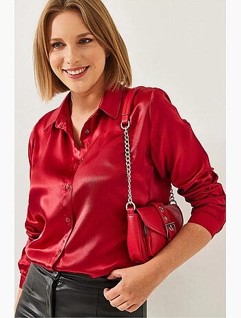 Camicia in raso lucci