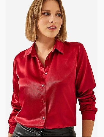 Camicia in raso lucci