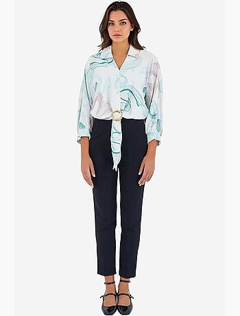 Camicia in raso oversize bdart