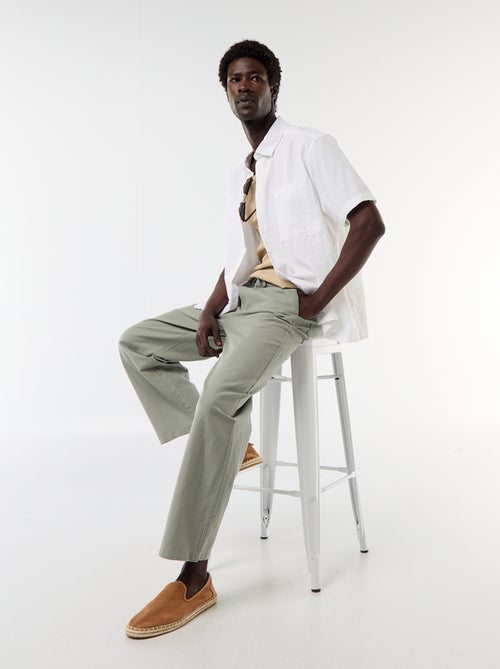 Camicia in seersucker a maniche corte - Kiabi
