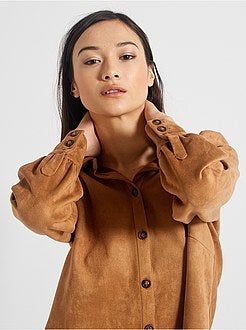 Camicia in suédine - Kiabi
