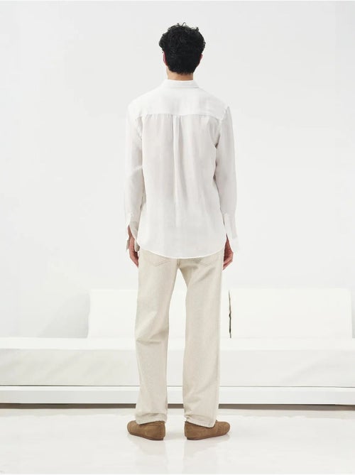 Camicia in tencel tinta unita con bottoni giesto - Kiabi Camicia in tencel tinta unita con bottoni giesto - Kiabi