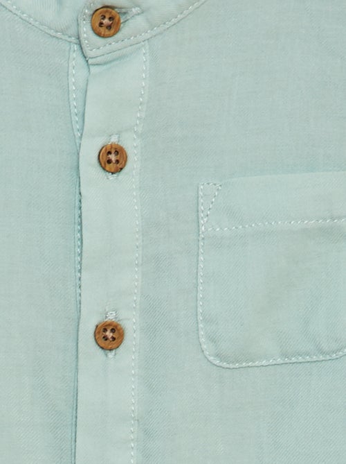 Camicia in tessuto leggero collo alla coreana - Kiabi