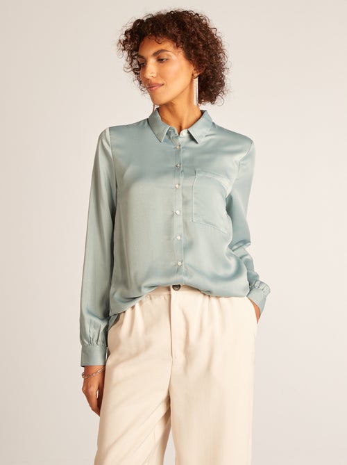 Camicia in tessuto satinato - - Kiabi