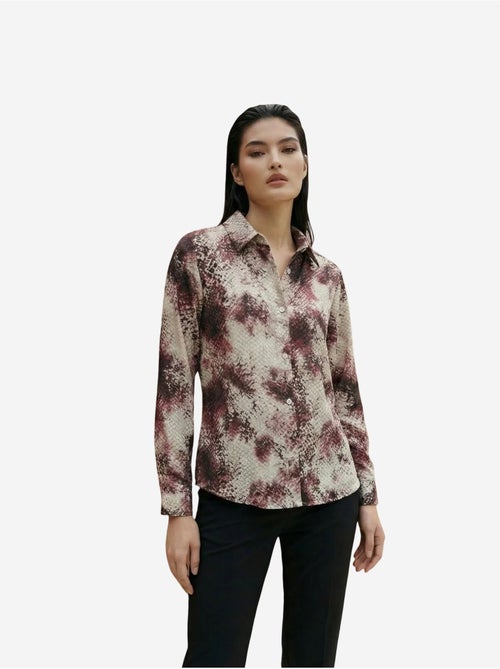Camicia in tessuto satinato con stampa serpente my fashion - Kiabi Camicia in tessuto satinato con stampa serpente my fashion - Kiabi