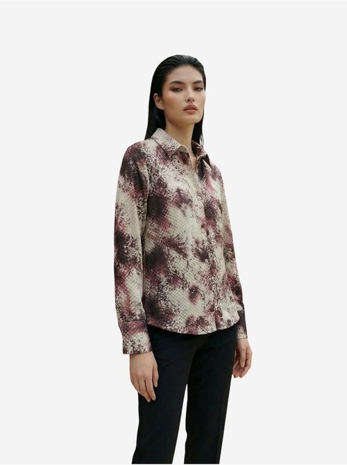 Camicia in tessuto satinato con stampa serpente my fashion - Kiabi Camicia in tessuto satinato con stampa serpente my fashion - Kiabi