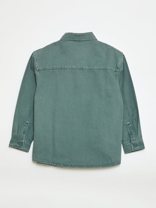 Camicia in twill con 2 tasche applicate sul petto - Kiabi