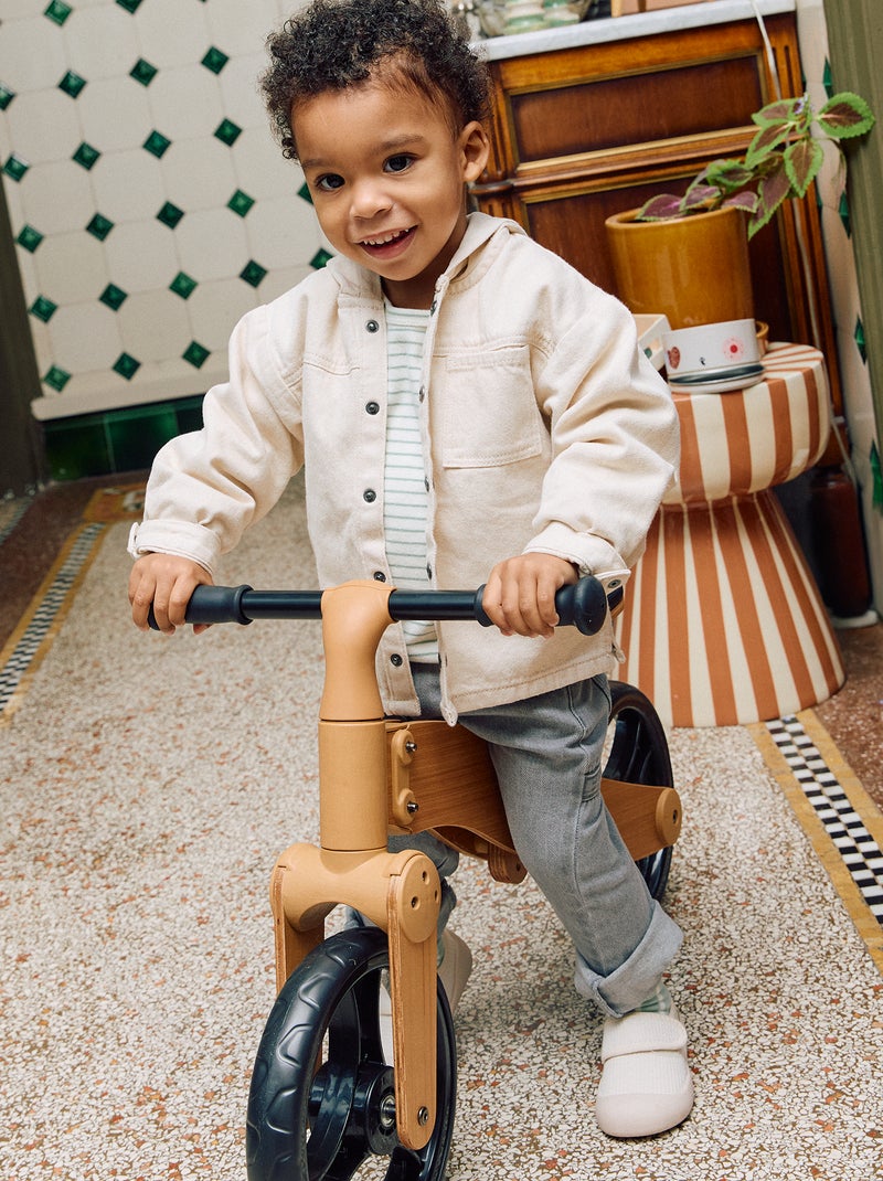 Camicia in twill con cappuccio Bianco - Kiabi