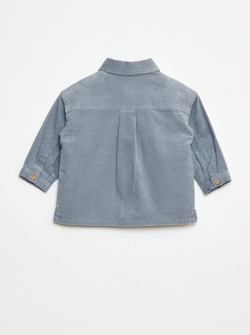 Camicia in velluto a coste Blu - Kiabi