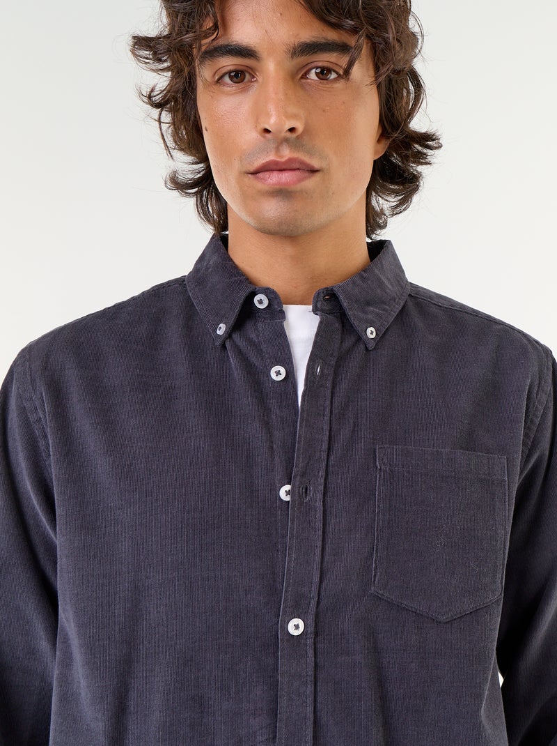 Camicia in velluto a coste Blu - Kiabi