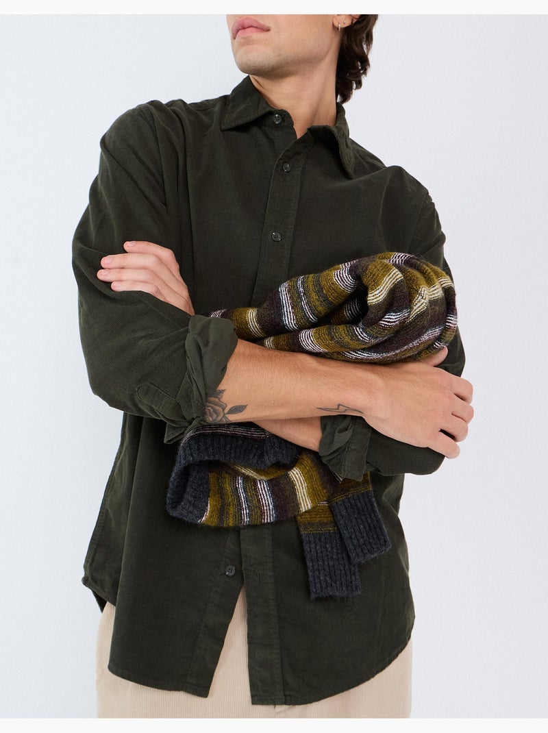 Camicia in velluto a coste, mo fashion Verde - Kiabi