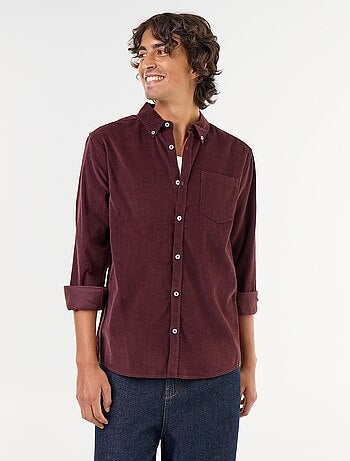 Camicia in velluto a coste
