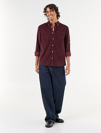 Camicia in velluto a coste