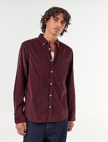 Camicia in velluto a coste