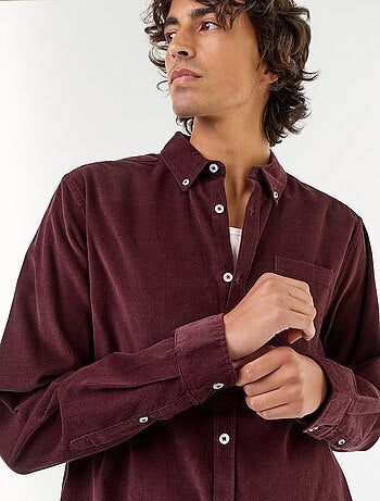 Camicia in velluto a coste