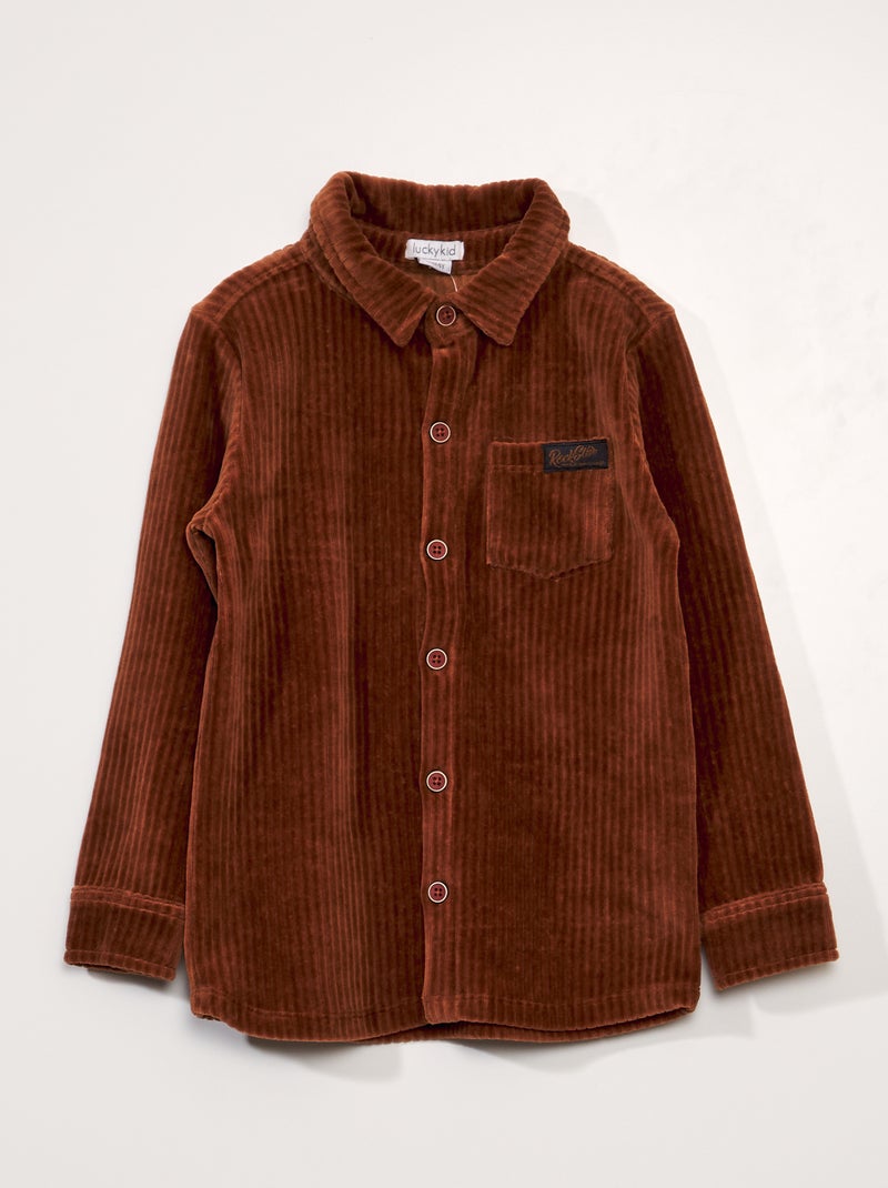 Camicia in velluto ARANCIONE - Kiabi