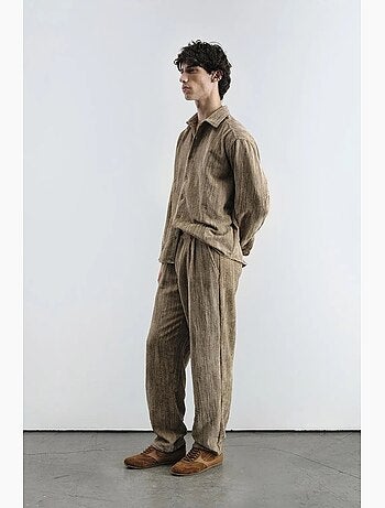 Camicia in velluto relaxed fit giesto