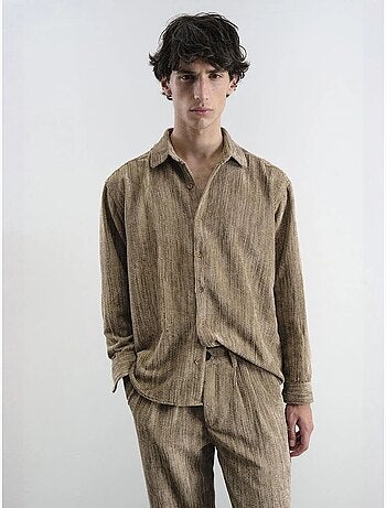 Camicia in velluto relaxed fit giesto