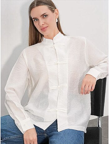 Camicia in viscosa e nylon bdart