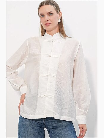 Camicia in viscosa e nylon bdart