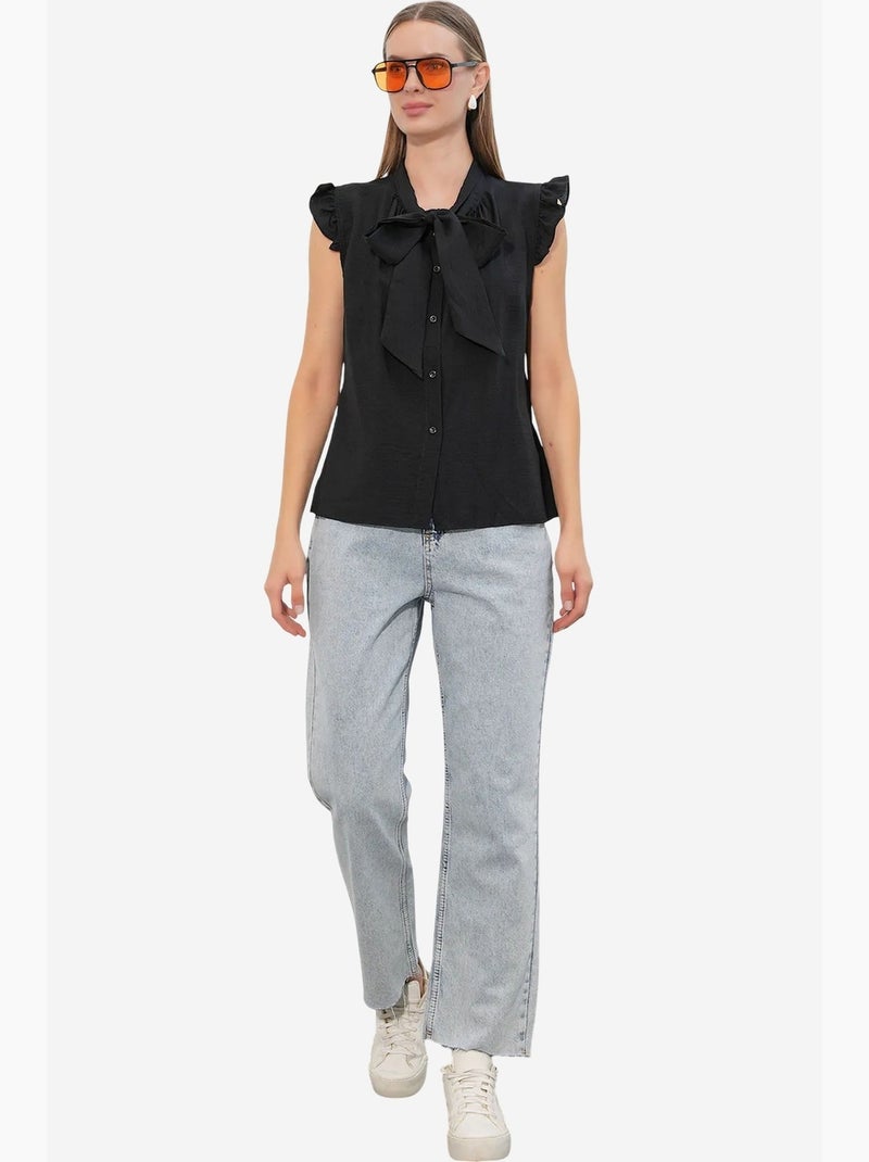 Camicia in viscosa e nylon bdart Nero - Kiabi