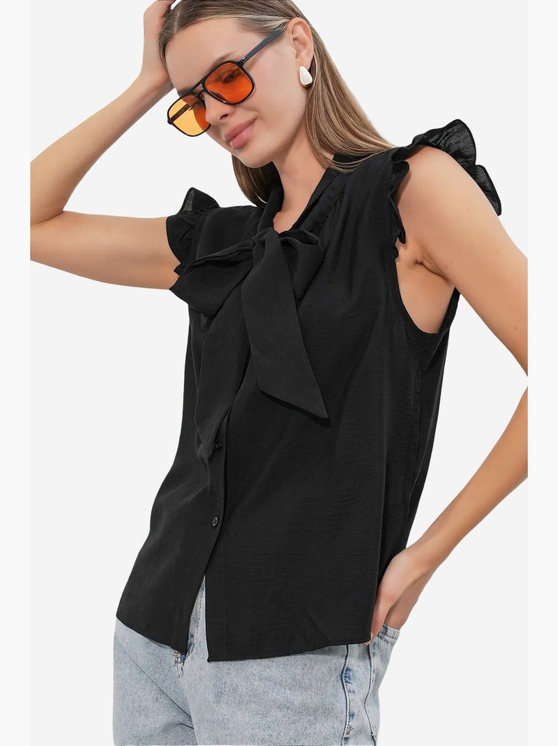 Camicia in viscosa e nylon bdart Nero - Kiabi