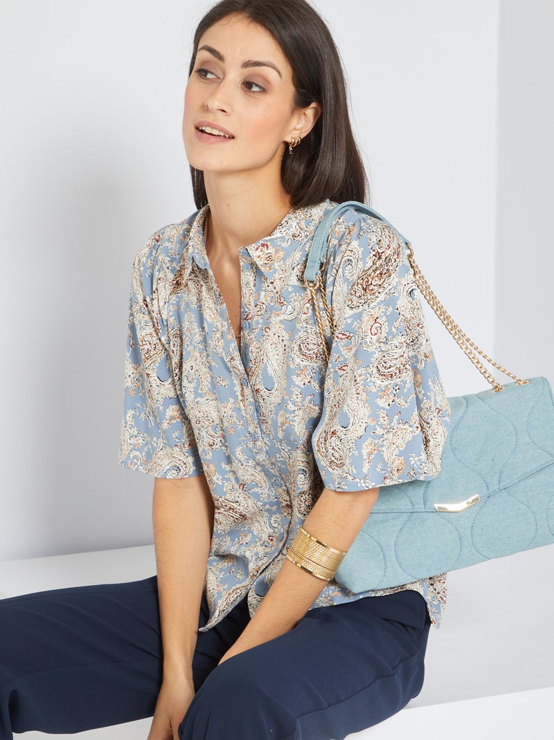 Camicia in viscosa 'JDY' BLU - Kiabi