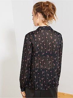 Camicia in voile stampa 'cuori' - Kiabi