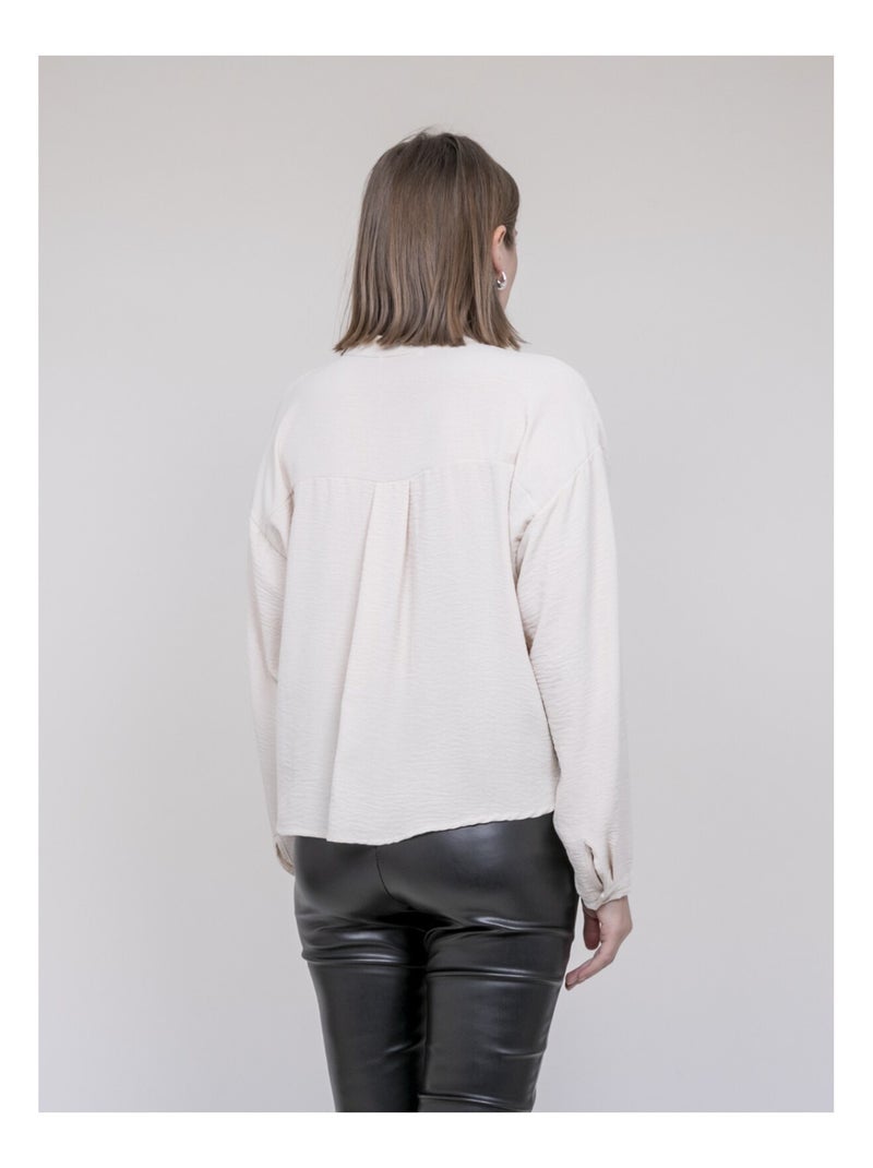 Camicia incrociata davanti in basso ODACRE Bordeaux - Kiabi