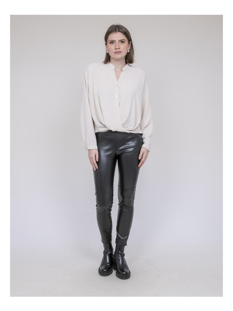 Camicia incrociata davanti in basso ODACRE Ecru - Kiabi