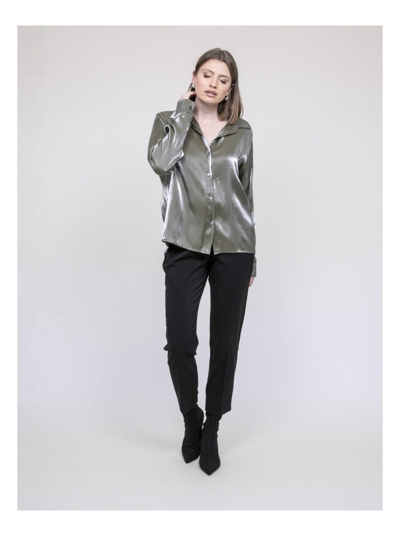 Camicia iridescente ORIANA Cachi - Kiabi