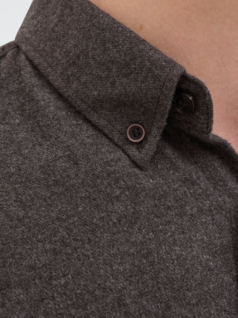 Camicia 'JJrebel' in flanella di cotone Marrone - Kiabi