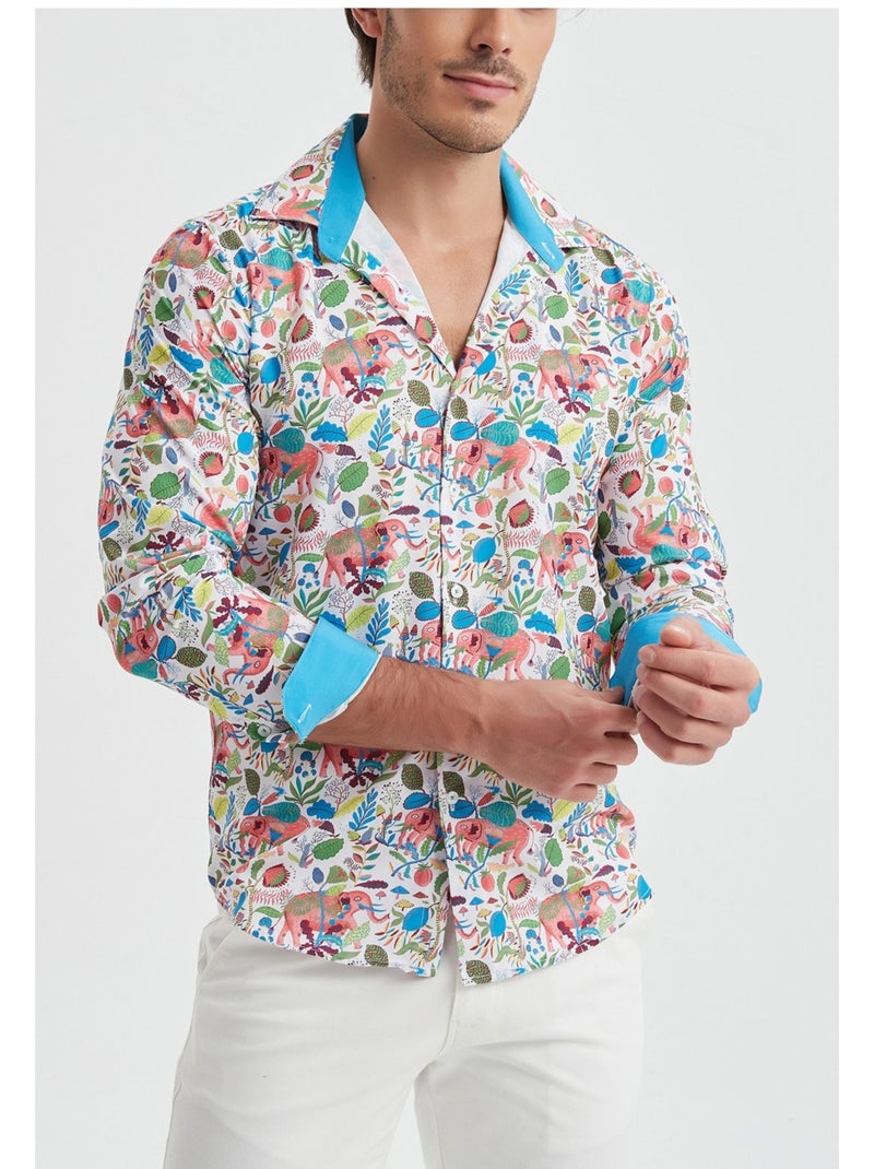Camicia Kebello Bianco Multicolore - Kiabi