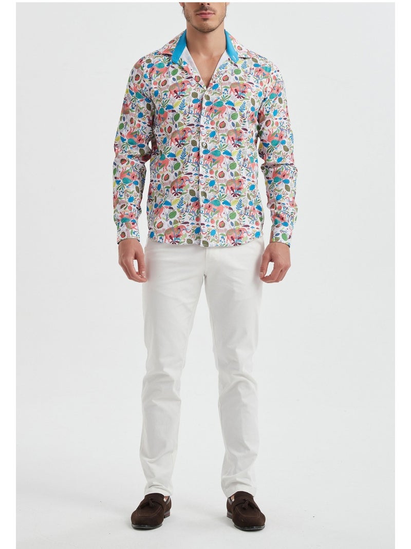 Camicia Kebello Bianco Multicolore - Kiabi