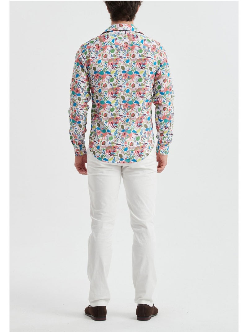 Camicia Kebello Bianco Multicolore - Kiabi