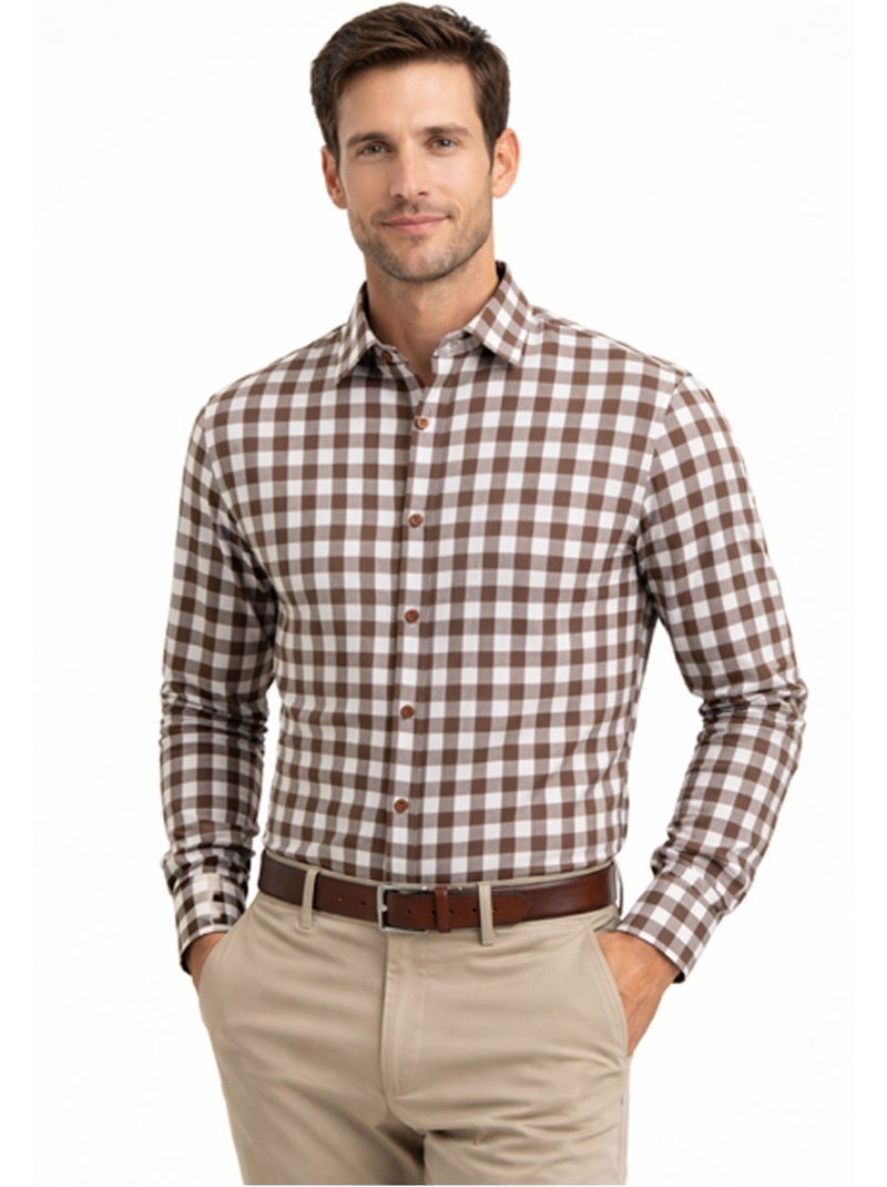 Camicia Kebello Marrone - Kiabi