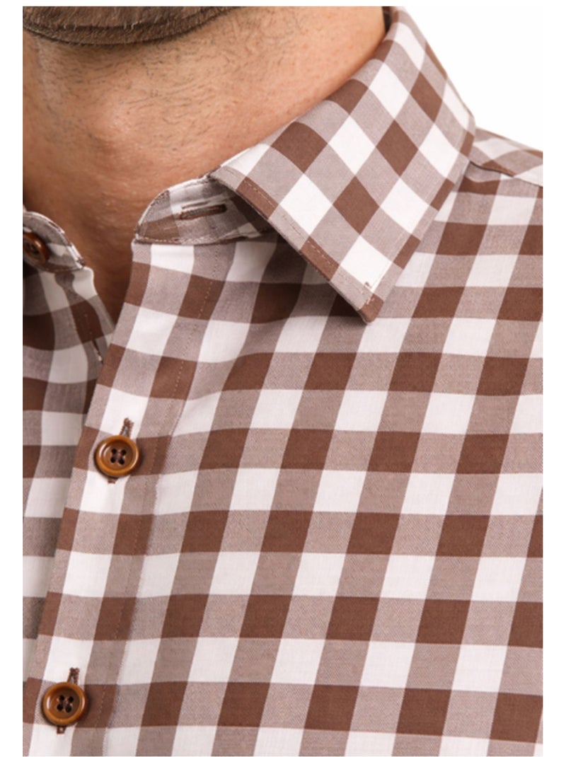 Camicia Kebello Marrone - Kiabi