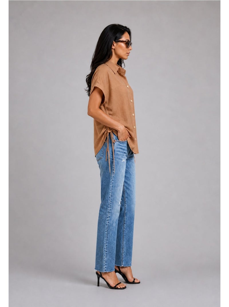 Camicia Kebello Marrone - Kiabi