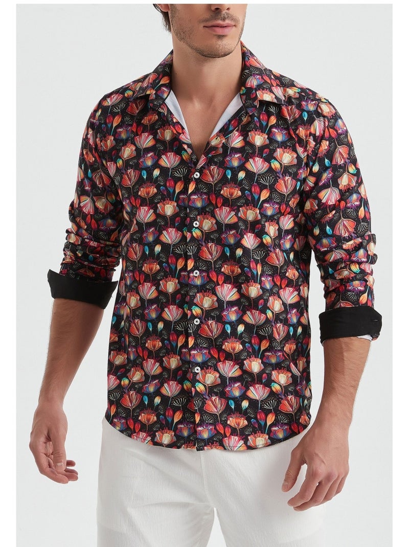 Camicia Kebello Nero Multicolore - Kiabi