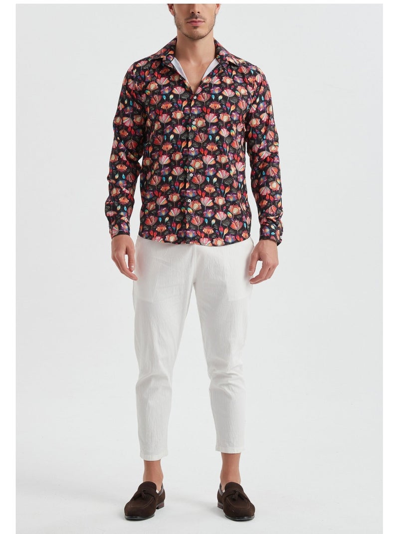 Camicia Kebello Nero Multicolore - Kiabi