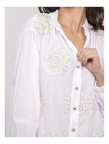 Camicia leggera con ricami OLALIE