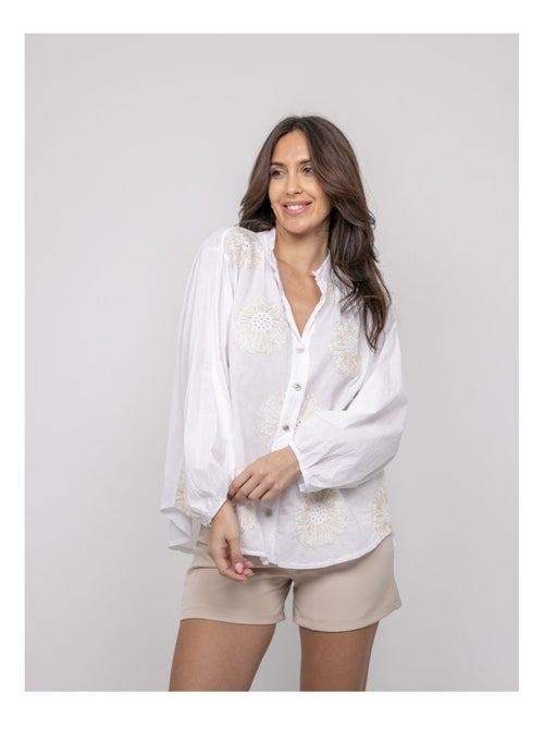Camicia leggera con ricami OLALIE - Kiabi