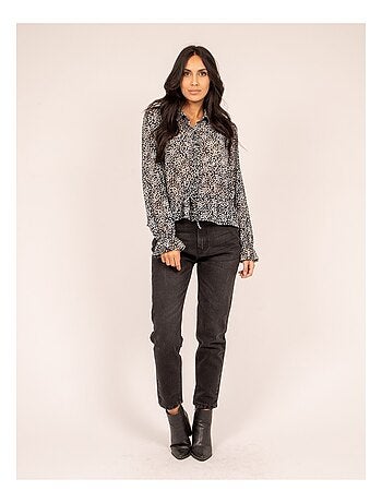 Camicia leggera con stampa FINESS