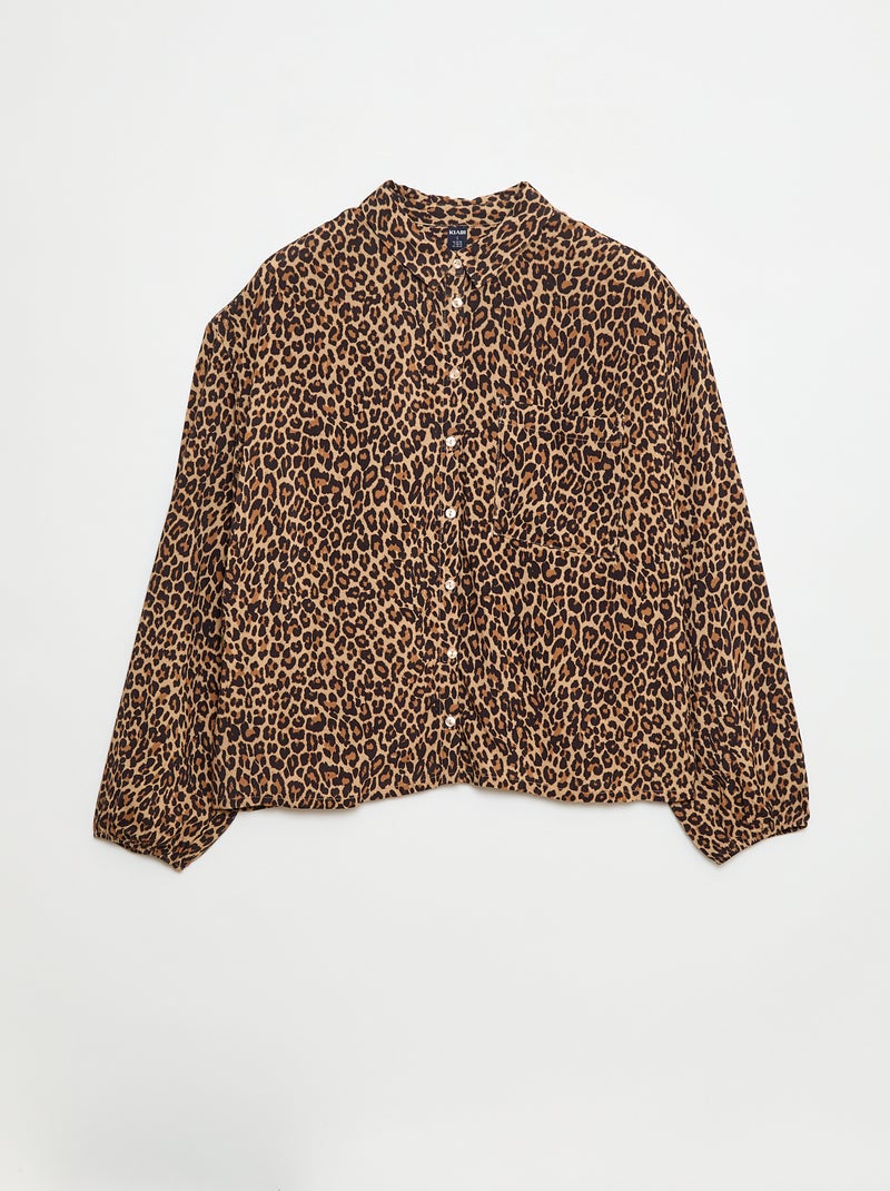 Camicia leopardata - So Easy Beige - Kiabi