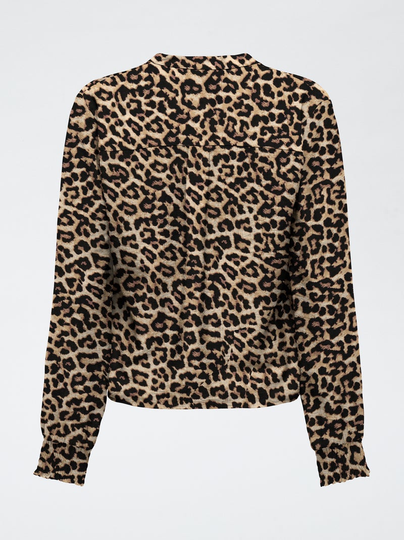Camicia leopardata 'JDY' Marrone - Kiabi