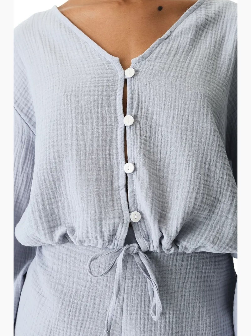Camicia lessi balloon penti Grigio chiaro - Kiabi